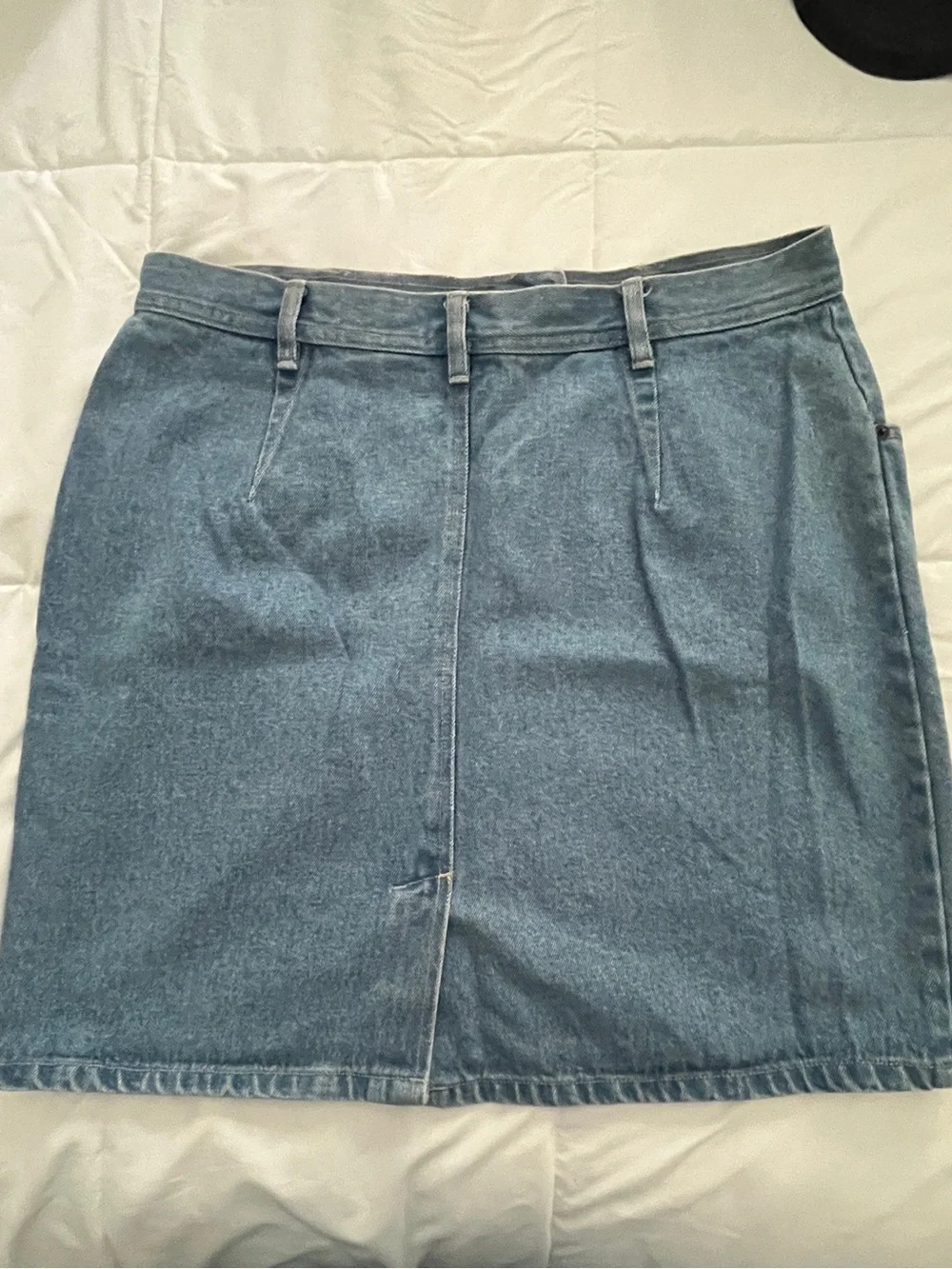 bill blass Light Blue Denim Jean Skirt
